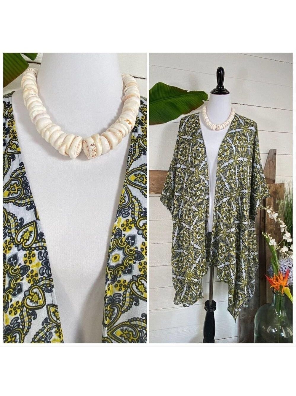 Beach Cover Up Open Front Poncho/Kimono